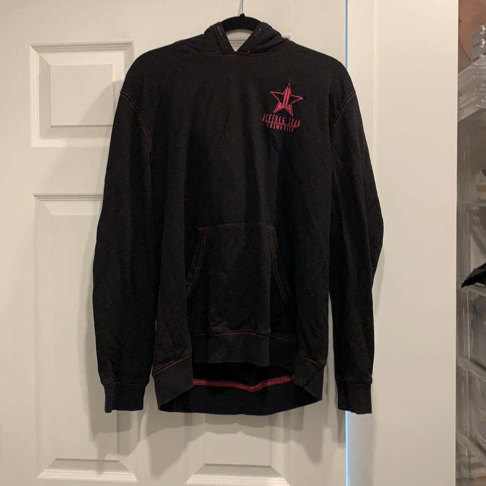 Black Jeffree star cosmetics velour hoodie